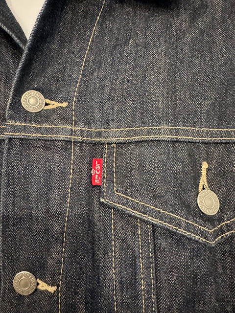 Pre-Owned Levi Strauss Dark Denim Jacket Size 2XL Secondary image