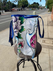 NWT ED HARDY PVC CLEAR TOTE BAG "BEYONCE'" WITH BADGE CARRIER