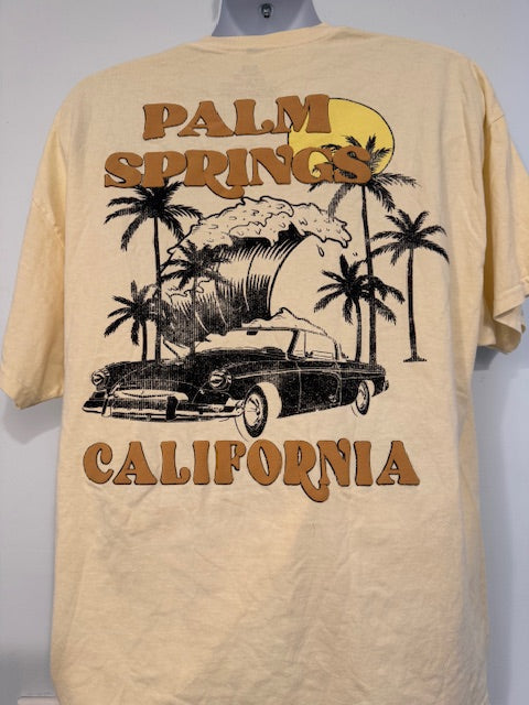 Pre-Owned Palm Springs Puffy Letter Tee Shirt Size XL-XXL