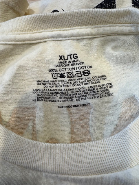 Pre-Owned Palm Springs Puffy Letter Tee Shirt Size XL-XXL