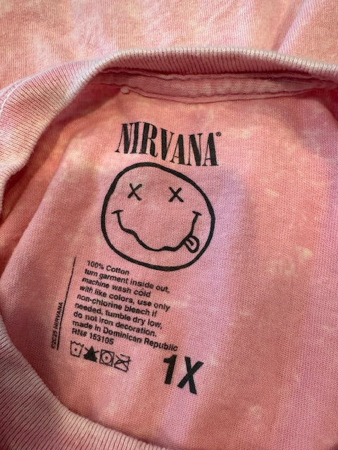 Pre-Owned Women's NIRVANA LIVE 93 Tee Shirt Size 1X