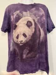 Pre-Owned Panda "The Mountain" Tee Shirt Large w/ Pinholes