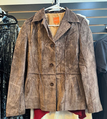 Pre-owned Vintage Suede Jacket by ANONYMOUS John Carlisle Size Small