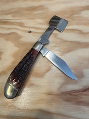 New Vintage Marbles Knives Founder 2 Blade Folding Knife and Axe