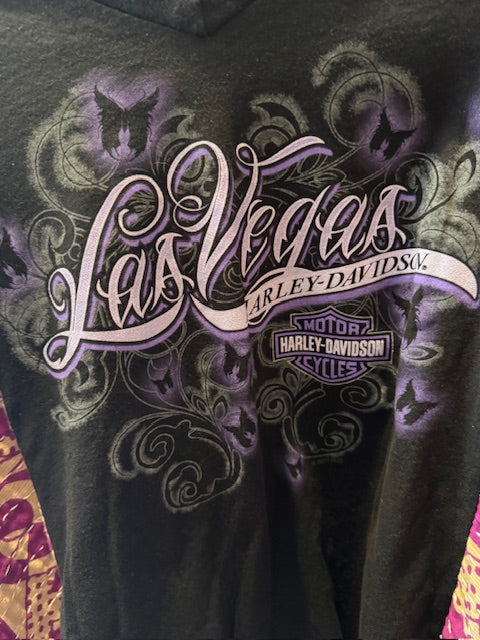Custom Las Vegas Harley Davidson Quilt and T Shirt Collaboration made by "GRANNY D" OSFM