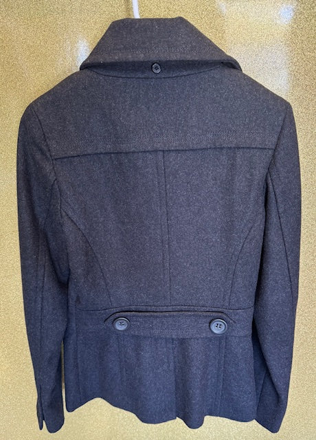 Pre-owned American Rag Cie 1984 Black/Grey Peacoat Size Extra Small