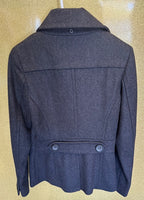 Pre-owned American Rag Cie 1984 Black/Grey Peacoat Size Extra Small