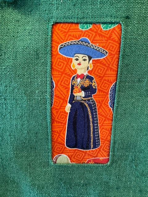Green Mexican Culture Hand Bag