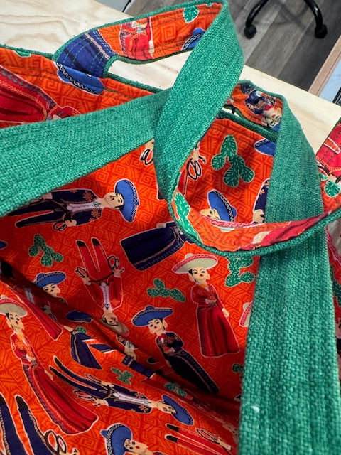 Green Mexican Culture Hand Bag