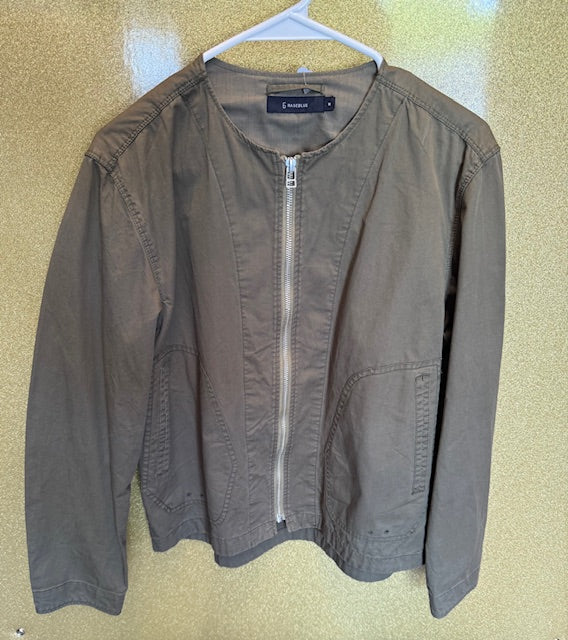 PRE-OWNED RAGEBLUE OLIVE GREEN JACKET SIZE MEDIUM