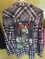 CUSTOMIZED MISFITS BLEACHED FLANNEL SIZE XL (WOMEN'S)