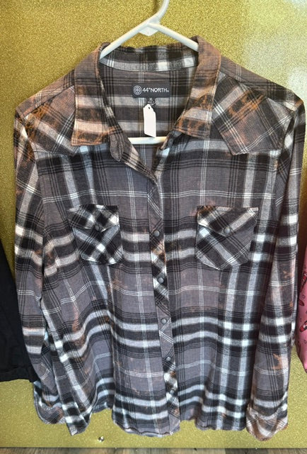 CUSTOMIZED MISFITS BLEACHED FLANNEL SIZE XL (WOMEN'S)