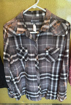 CUSTOMIZED MISFITS BLEACHED FLANNEL SIZE XL (WOMEN'S)