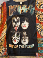 KISS "END OF THE ROAD" CUSTOM KANTHA OSFM SHIRT