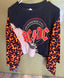 AC/DC CUSTOM UP-CYCLED (MED) OSFM SHIRT W/ FLAMES