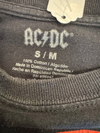AC/DC CUSTOM UP-CYCLED (MED) OSFM SHIRT W/ FLAMES