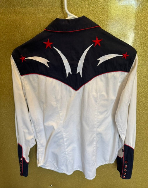 VINTAGE ROCKMOUNT RANCHWEAR USA BUTTON UP SIZE LARGE