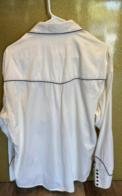 VINTAGE MEN'S ROCKMOUNT RANCHWEAR WESTERN BUTTON UP SIZE LARGE