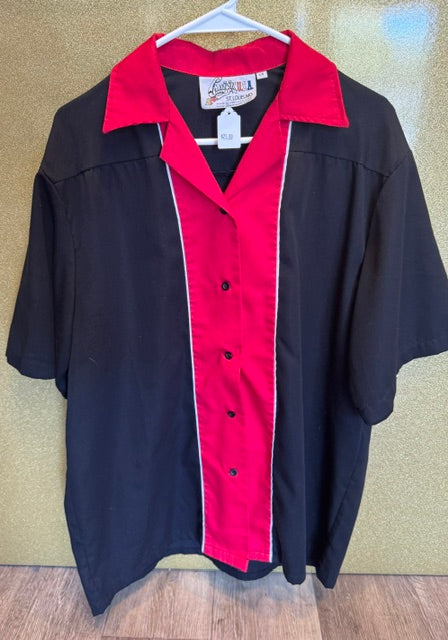 PRE-OWNED MEN'S CRUISIN USA BOWLING SHIRT SIZE LARGE