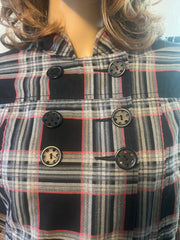 Vintage Volcom Plaid Button Up Jacket Size Medium