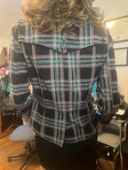 Vintage Volcom Plaid Button Up Jacket Size Medium