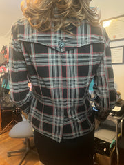 Vintage Volcom Plaid Button Up Jacket Size Medium