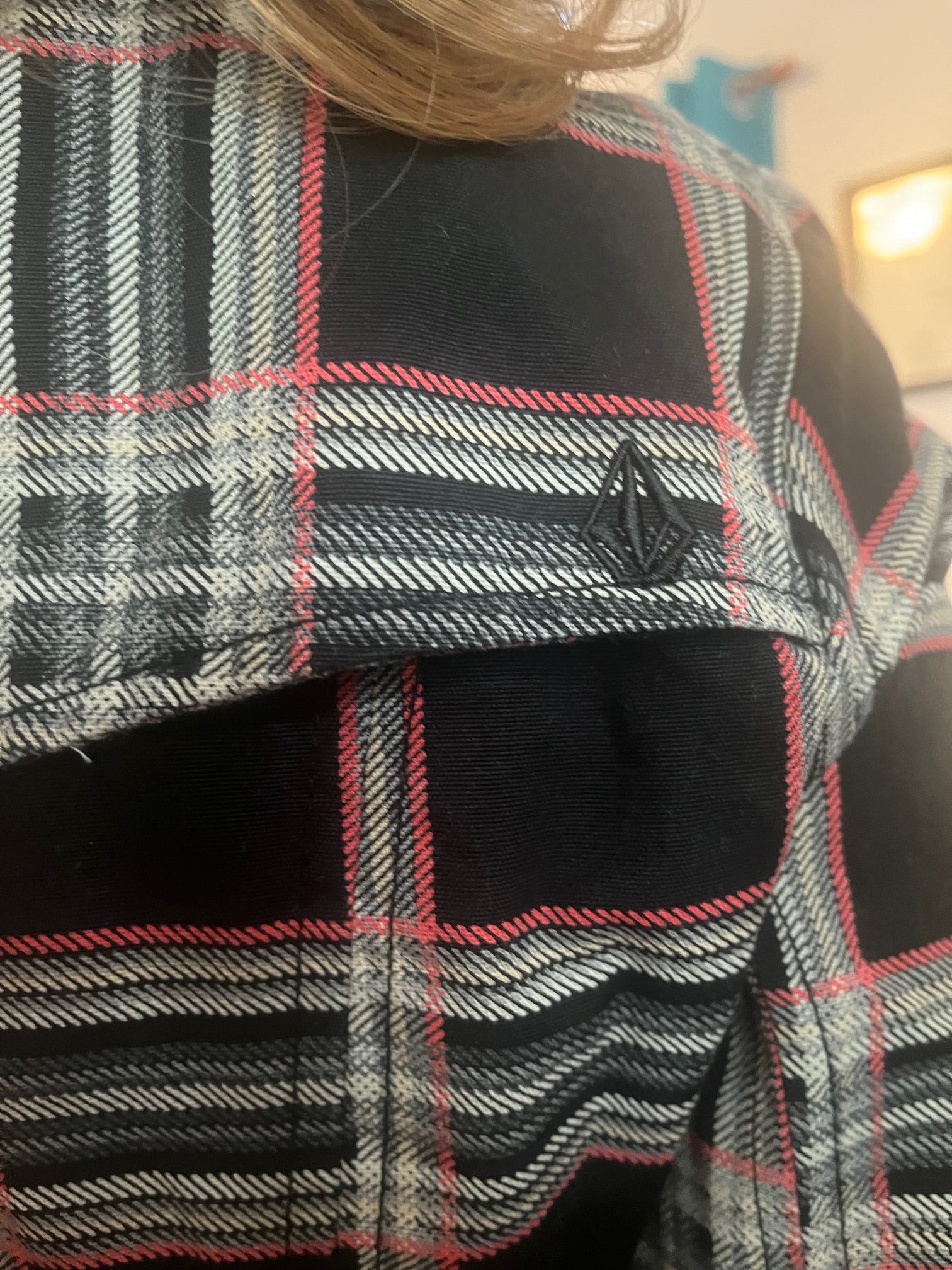 Vintage Volcom Plaid Button Up Jacket Size Medium