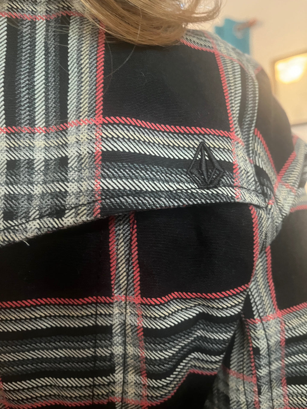 Vintage Volcom Plaid Button Up Jacket Size Medium