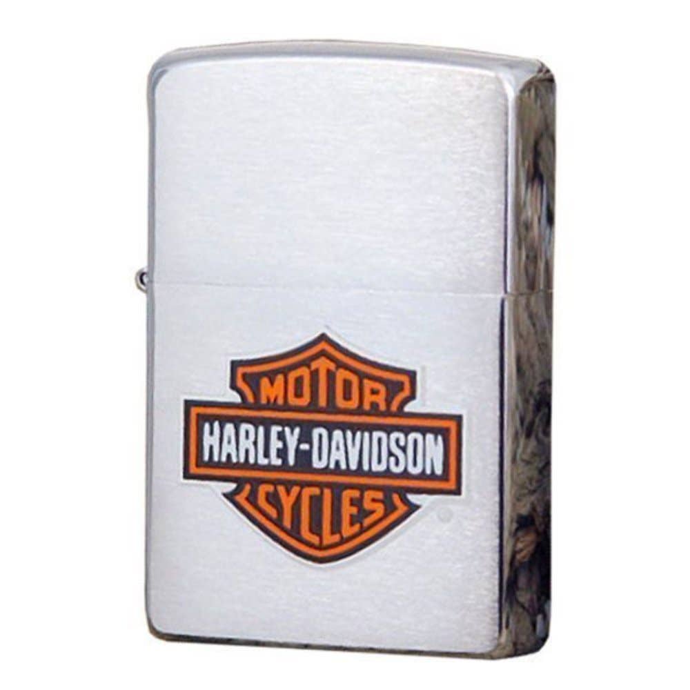 Zippo Harley-Davidson Logo Brushed Chrome Lighter