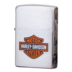 Zippo Harley-Davidson Logo Brushed Chrome Lighter