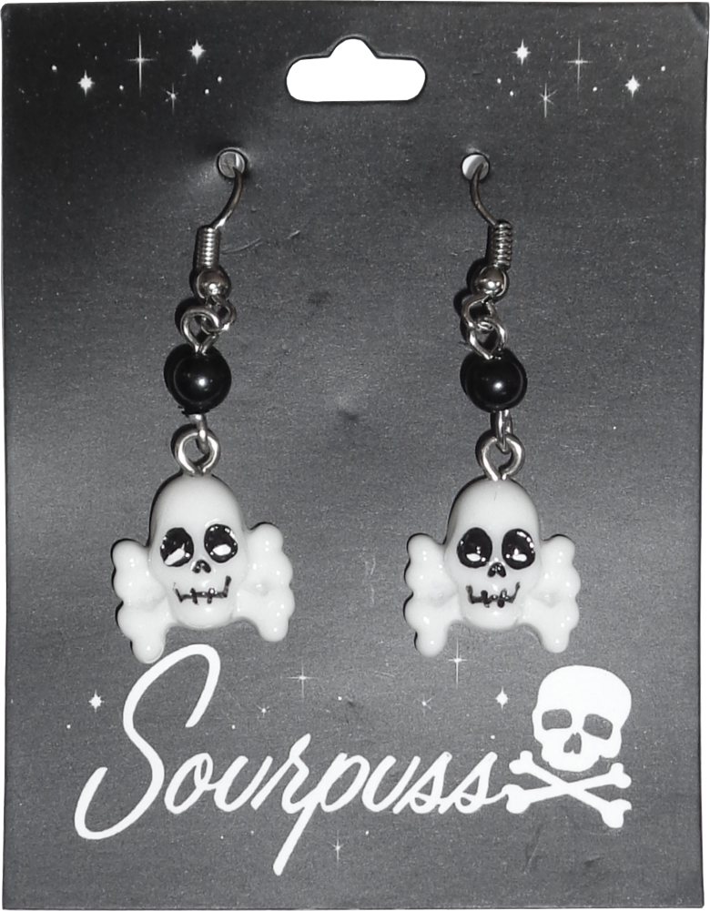 Earrings - Sourpuss -  Skull & Crossbones