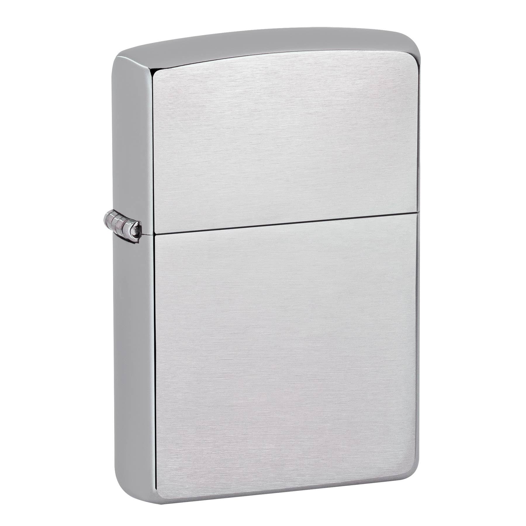Zippo Regular Brushed Finish Chrome Wind Proof Lighter Main image