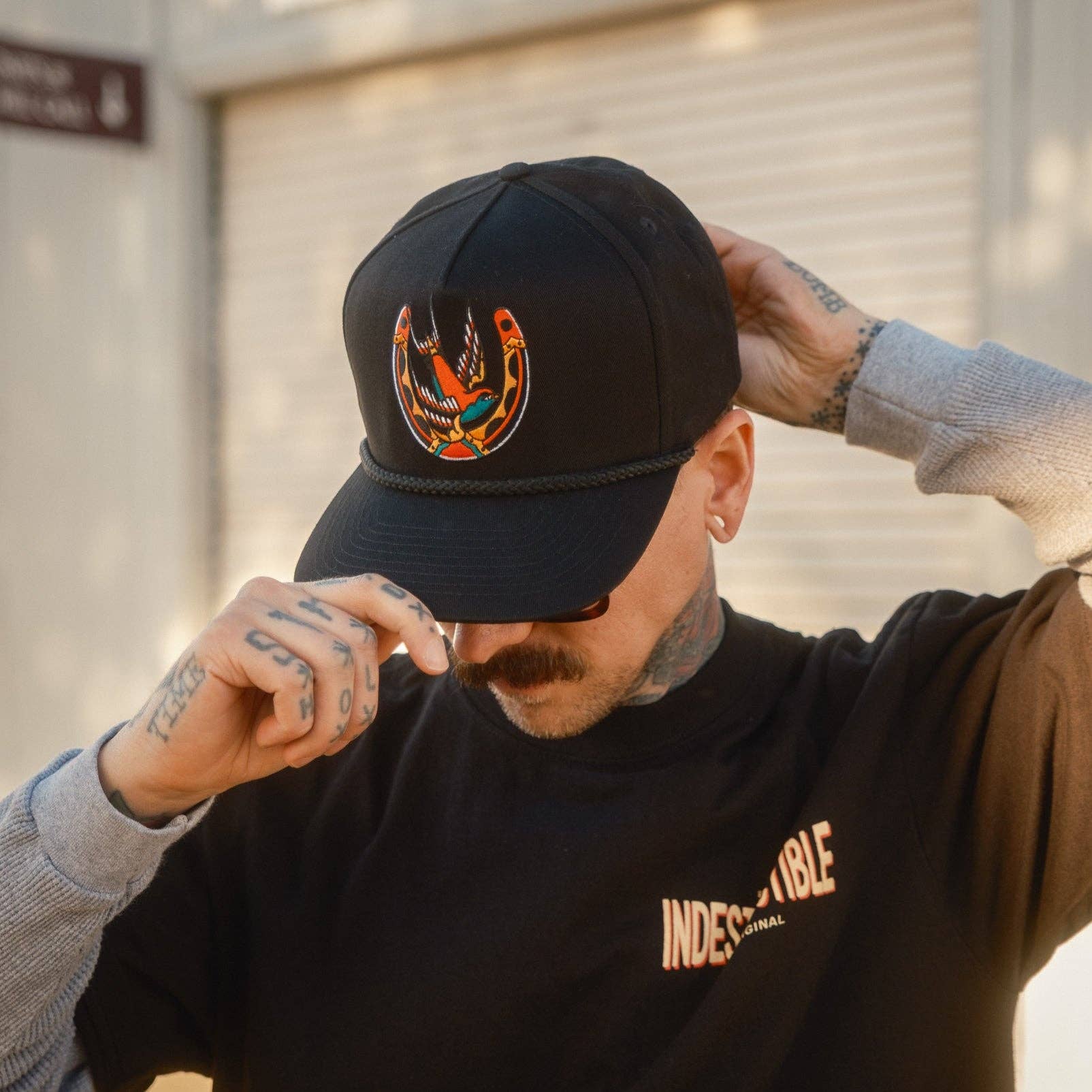 INDESTRUCTIBLE Lucky Swallow Snapback Secondary image