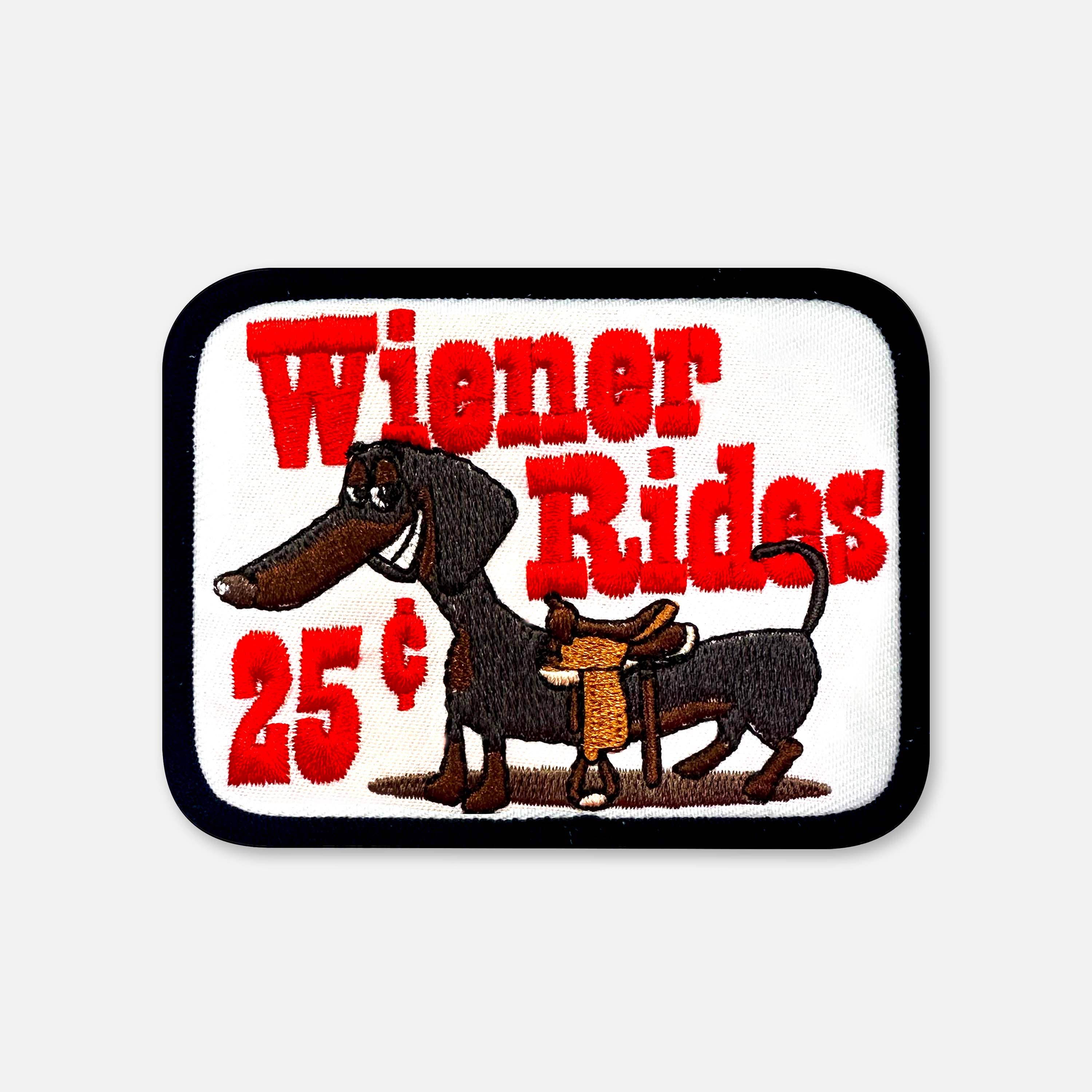 SMALL SIZE WIENER RIDES PATCH Main image