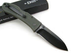 Ka-Bar Dozier Folding Hunter With Thumb Stud, Foliage Green