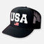 USA 4TH of July Old School Snapback Trucker Hat