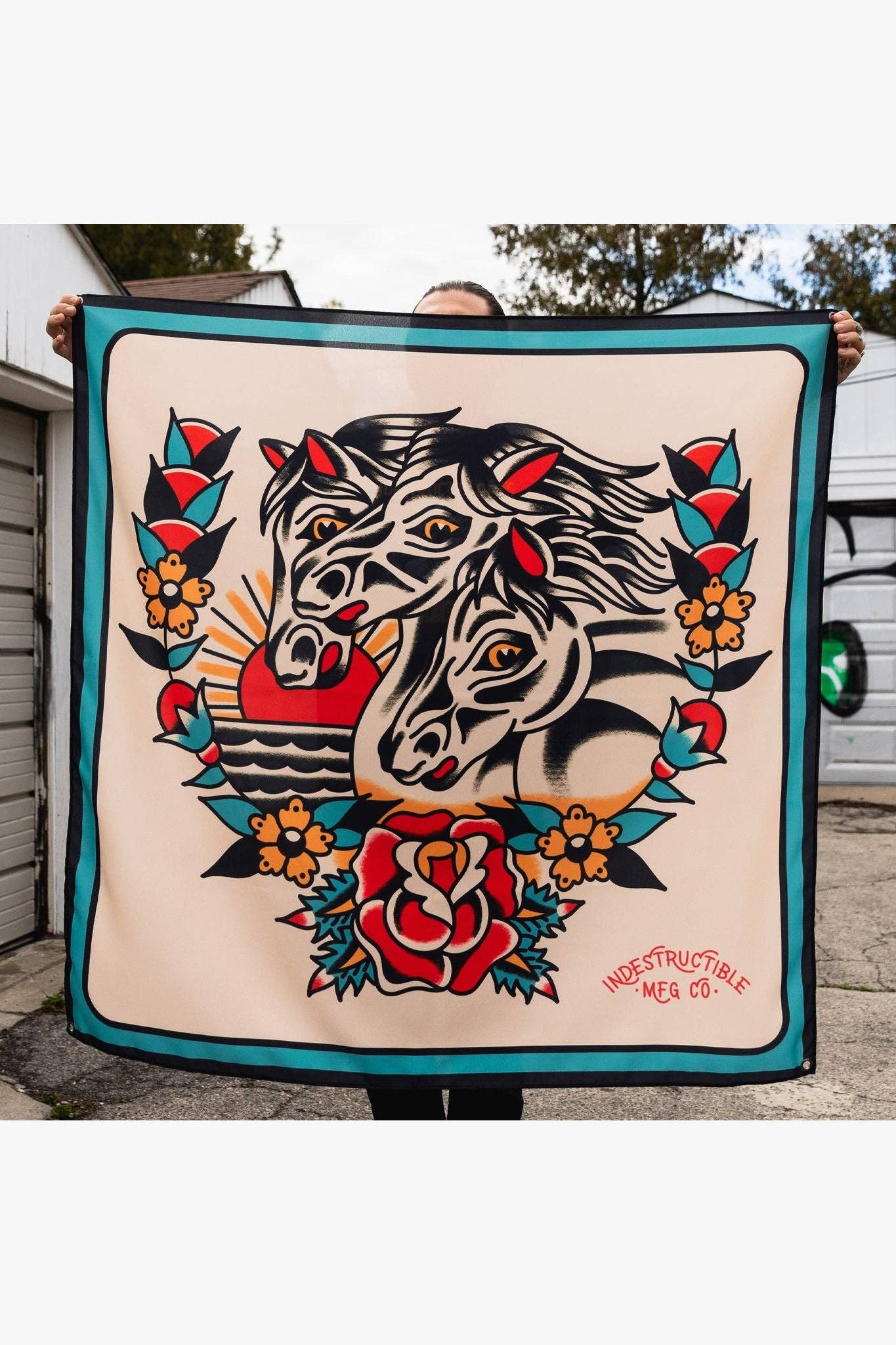 INDESTRUCTIBLE Pharaoh's Horses Flag