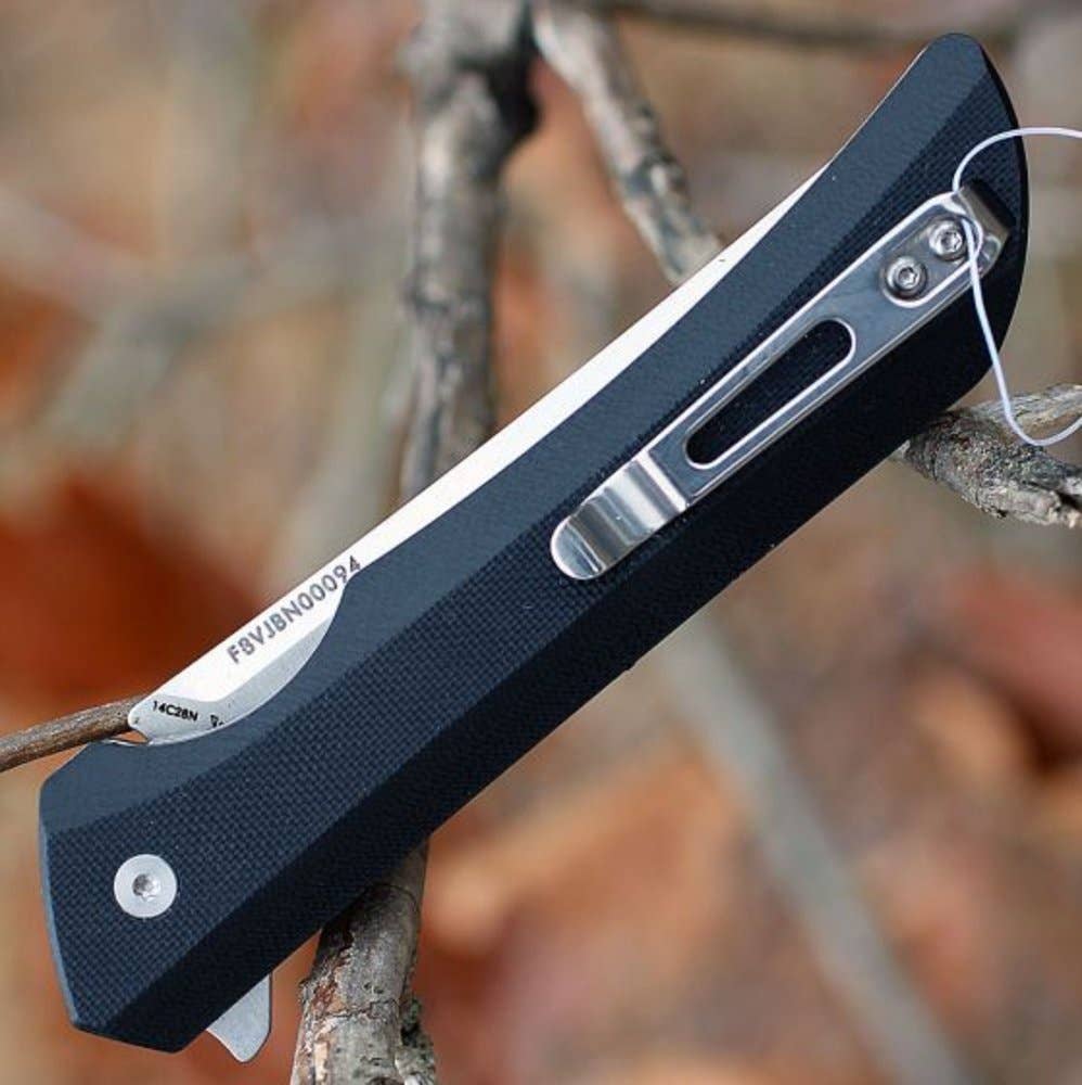 Ruike Hussar 121-B Blade, Black G-10 Handle with Clip