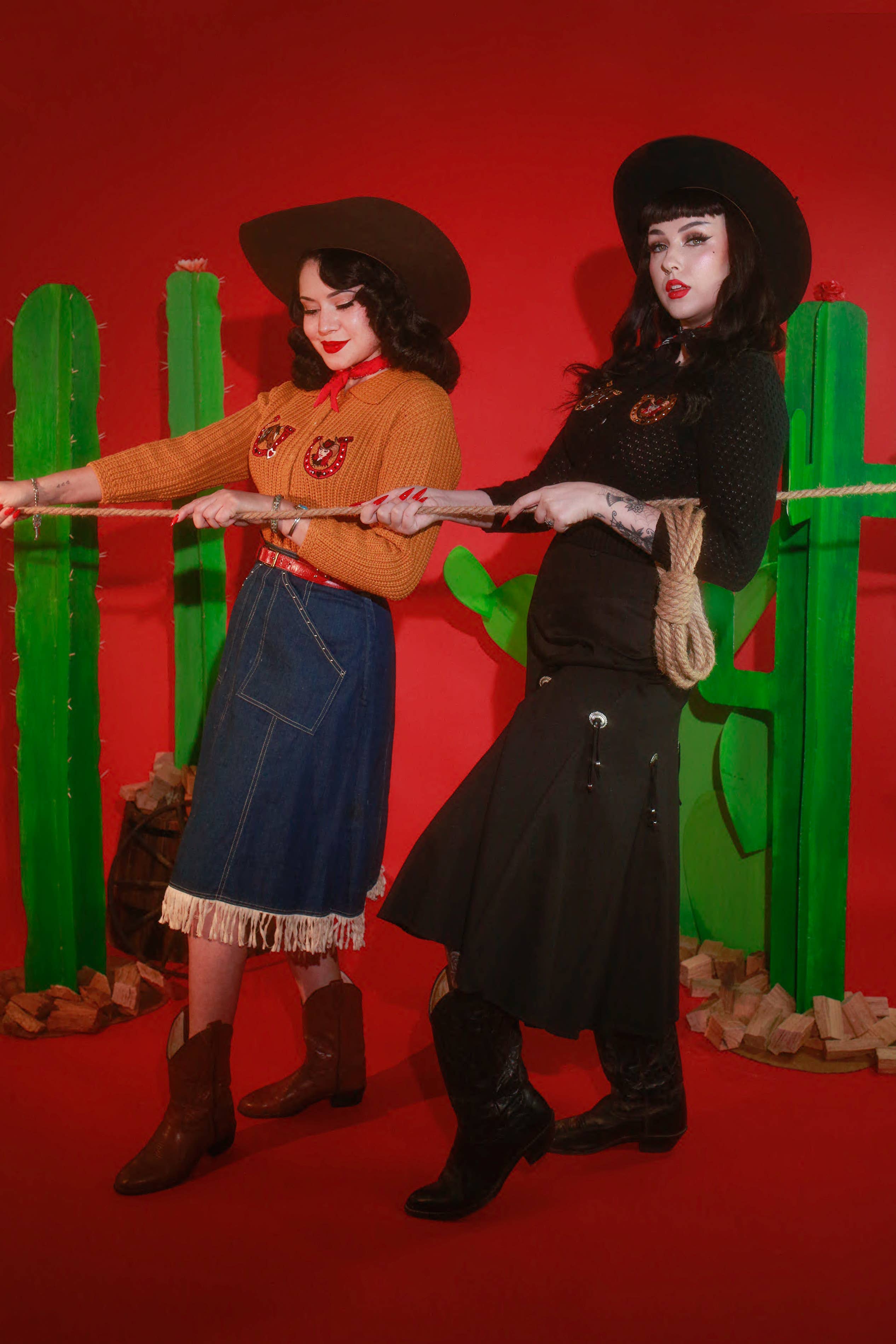 Love at the Ranch Cropped Cardigan in Black