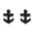 Earrings - Sourpuss -  Black Anchor