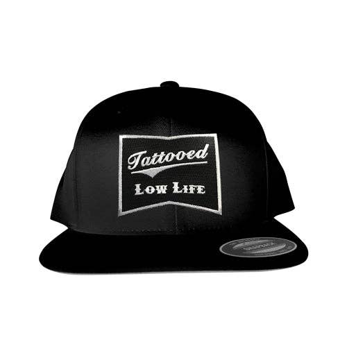 Tattooed Low Life Black Snap Back Hat
