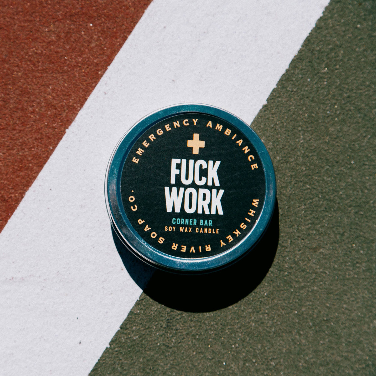 Fuck Work Emergency Ambiance Travel Tin | Funny Candle