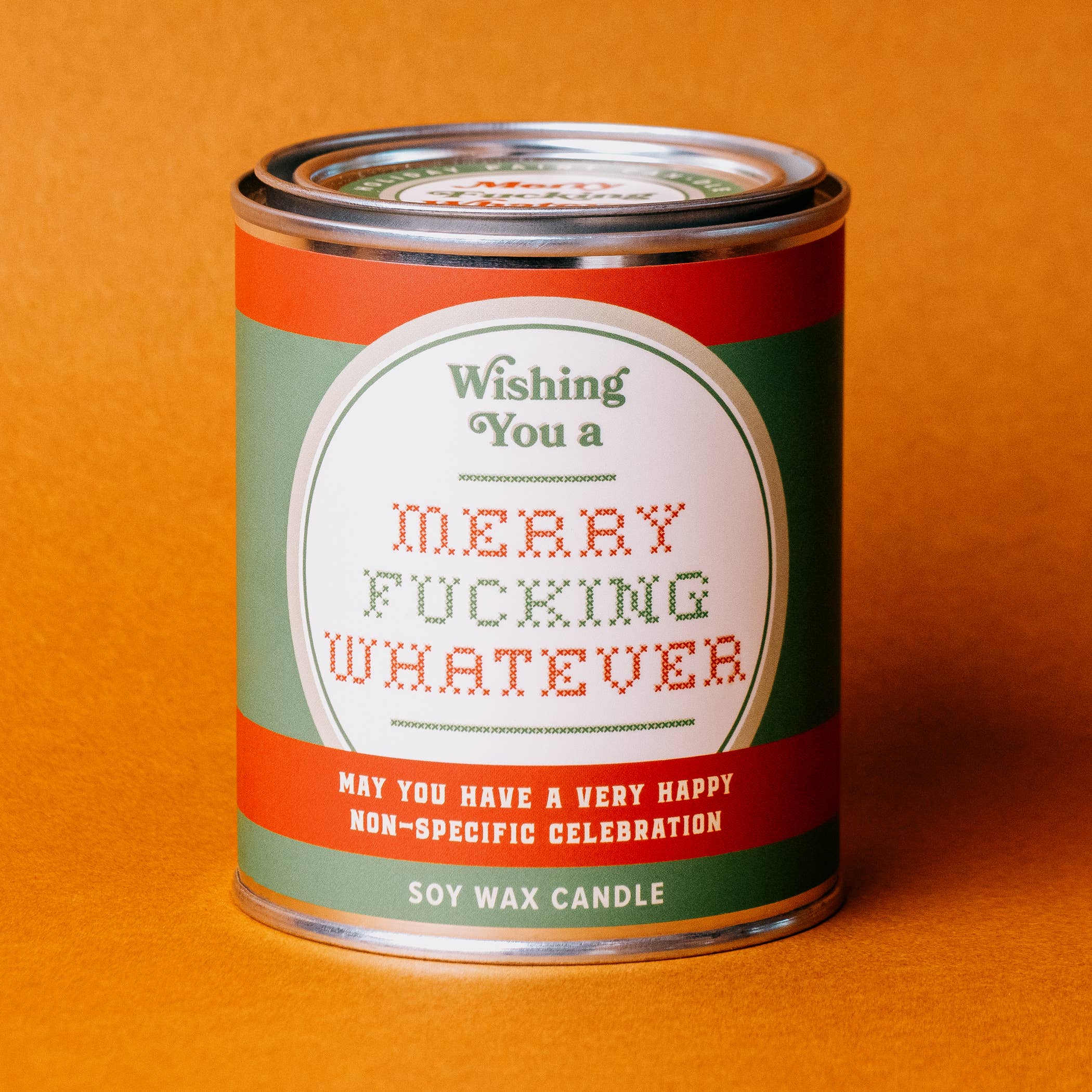 Merry Fucking Whatever Paint Can | Funny Christmas Candle