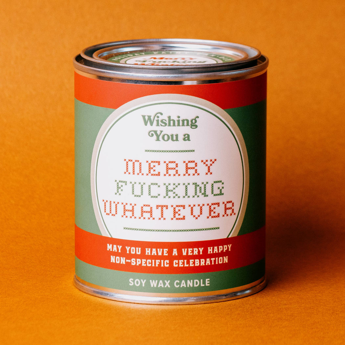 Merry Fucking Whatever Paint Can | Funny Christmas Candle