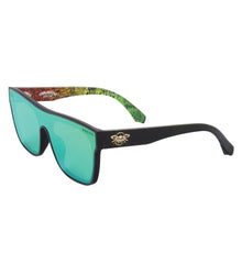 Cholohaflys Glasses - Shiny Black/Green