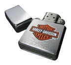 Zippo Harley-Davidson Logo Brushed Chrome Lighter