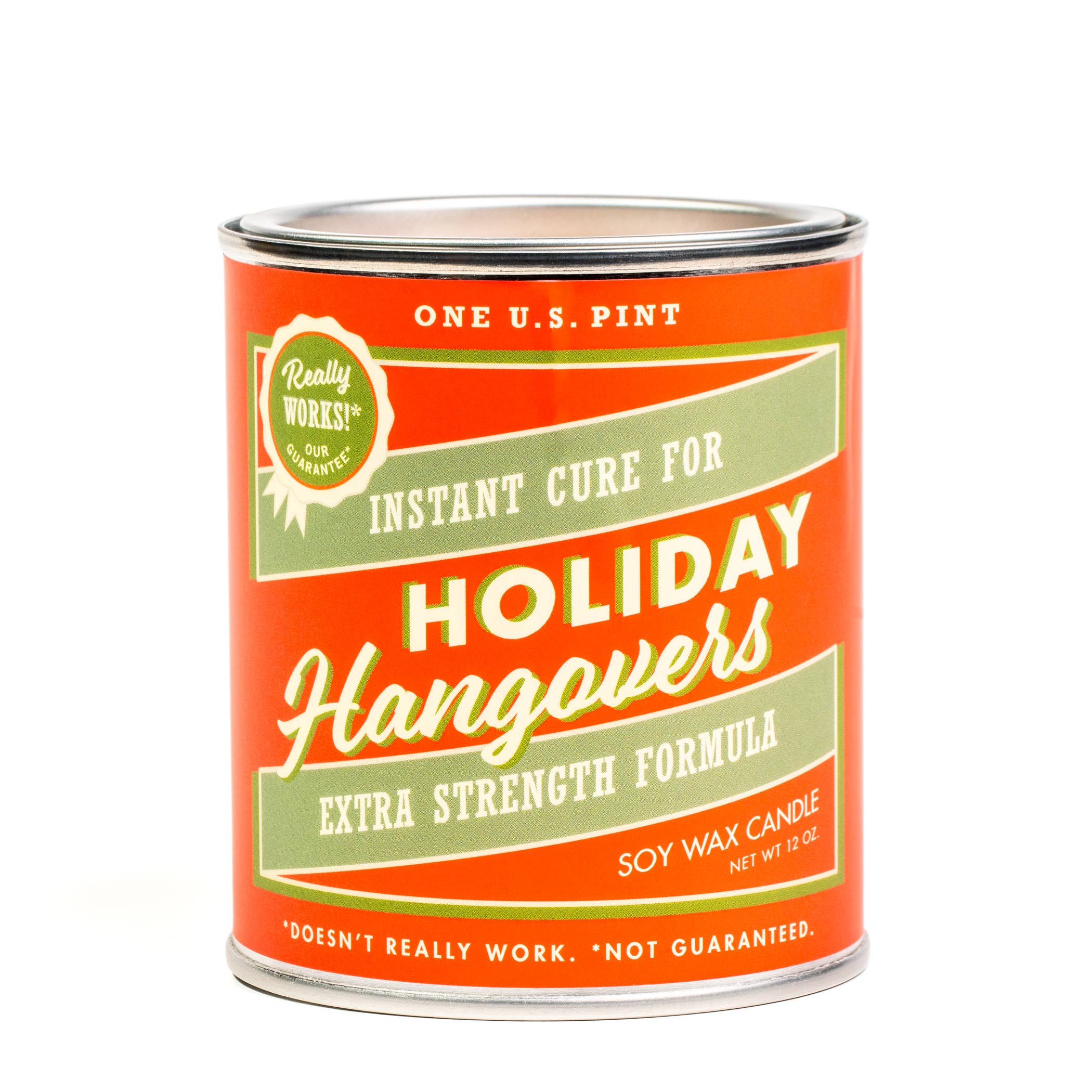 Holiday Hangovers Holiday Paint Can | Funny Christmas Candle