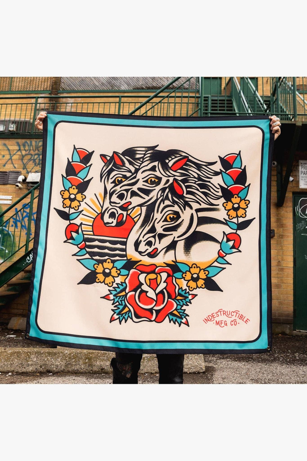 INDESTRUCTIBLE Pharaoh's Horses Flag