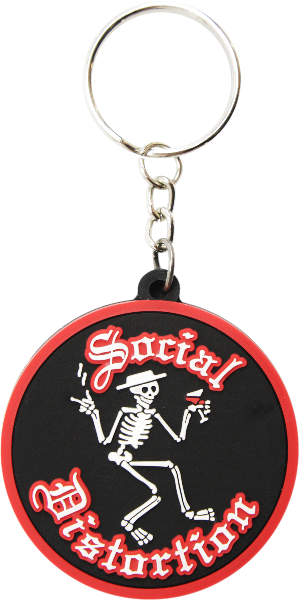 Rubber Keychain - Social Distortion - Dancing Skeleton