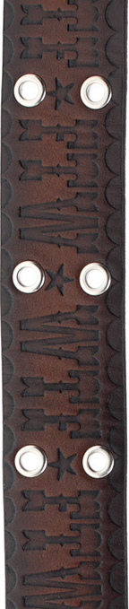 Belt - Sourpuss - WTF FTW Embossed Leather Punk Rock Style